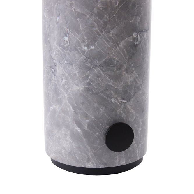 Marmurowa lampka stołowa przenośna szara Torrano Globen Lighting detal